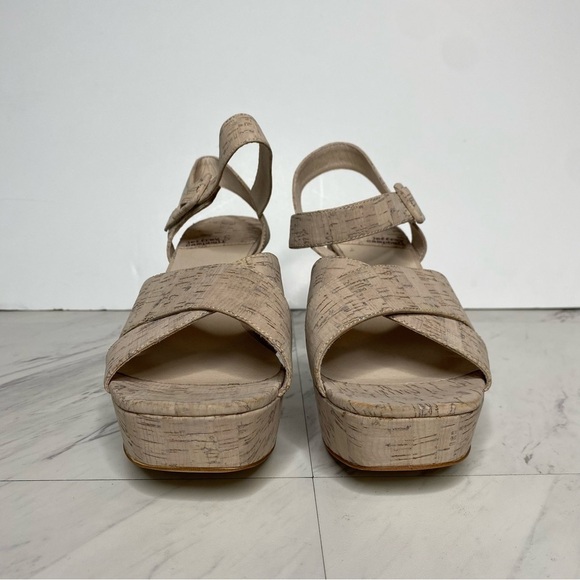 Jeffery Campbell Amma Cork Platform Heeled Sandal 10 - Picture 2 of 14